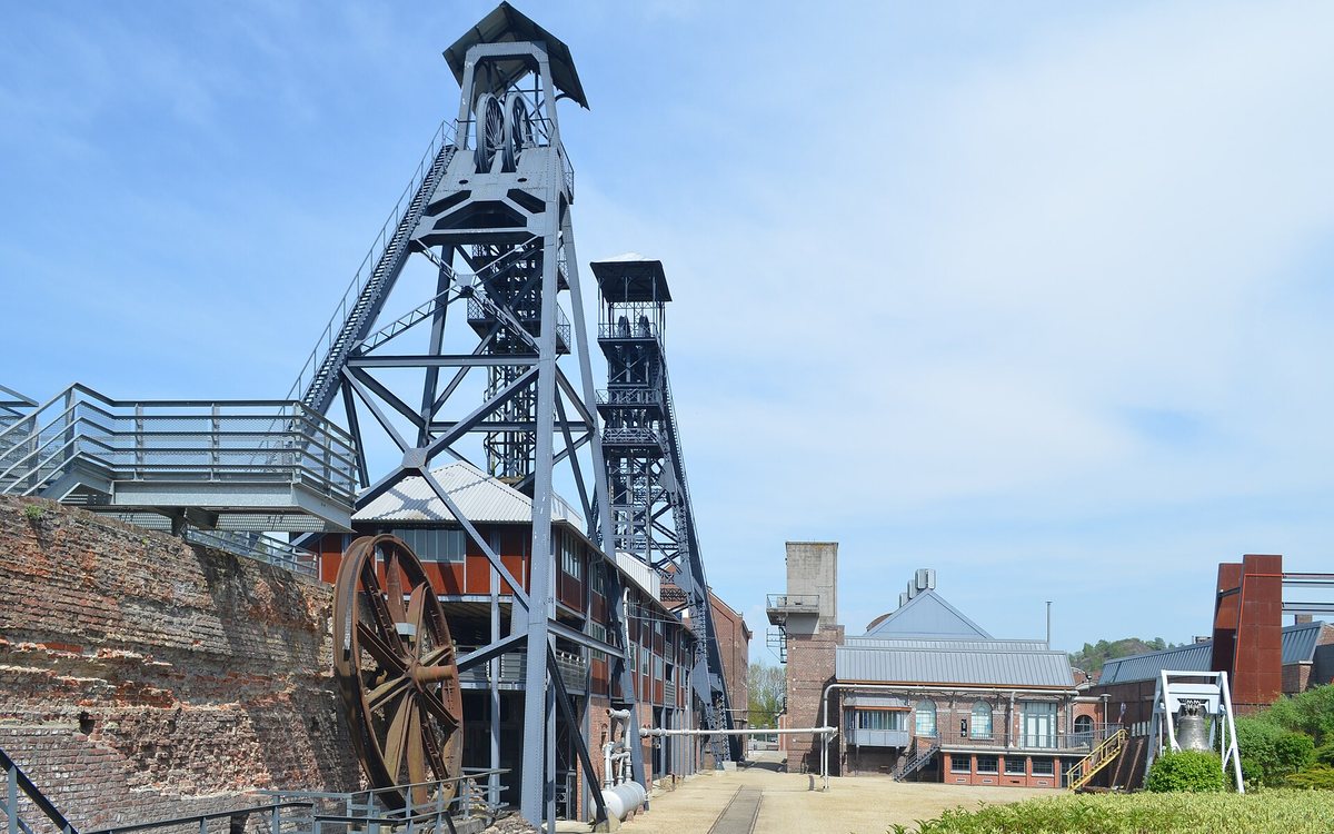 Le site du Bois du Cazier à Marcinelle, aujourd'hui musée et lieu de mémoire