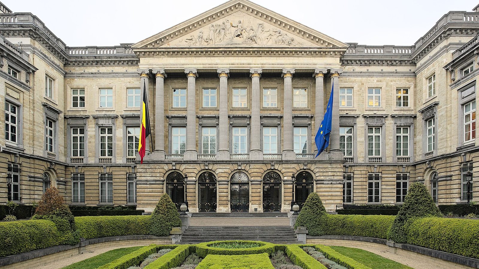 Le Palais de la Nation, siège du Parlement fédéral, à Bruxelles